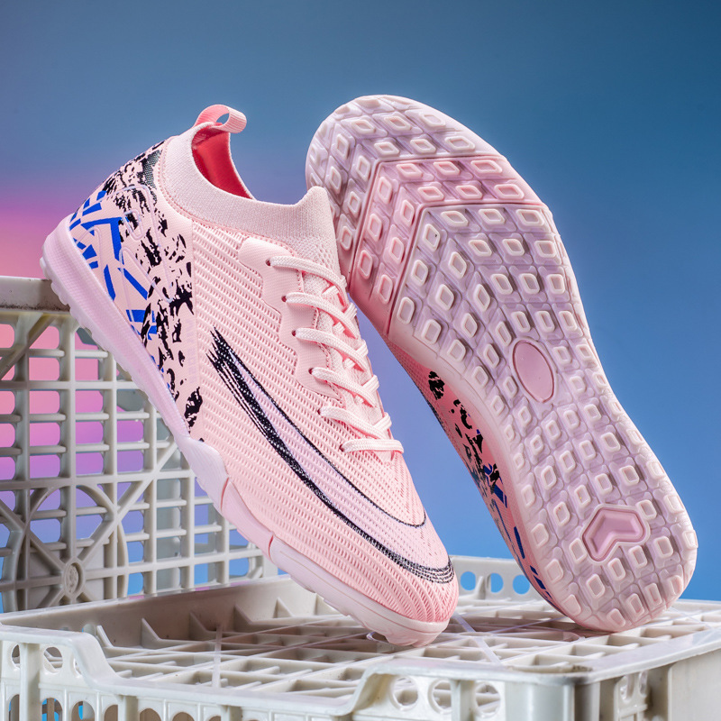 Zapatos de Fútbol de Caña Baja TF de Caucho y TPU Transpirable para Césped Artificial