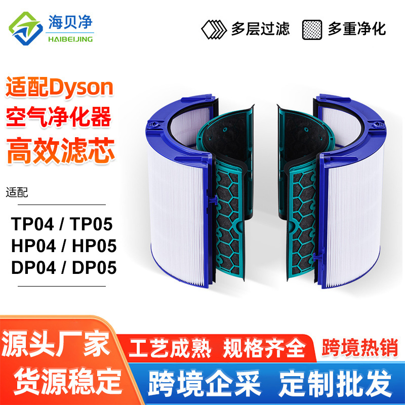 适配Dyson滤芯 戴森DP04空气净化无叶扇TP04活性炭HP05高效过滤网