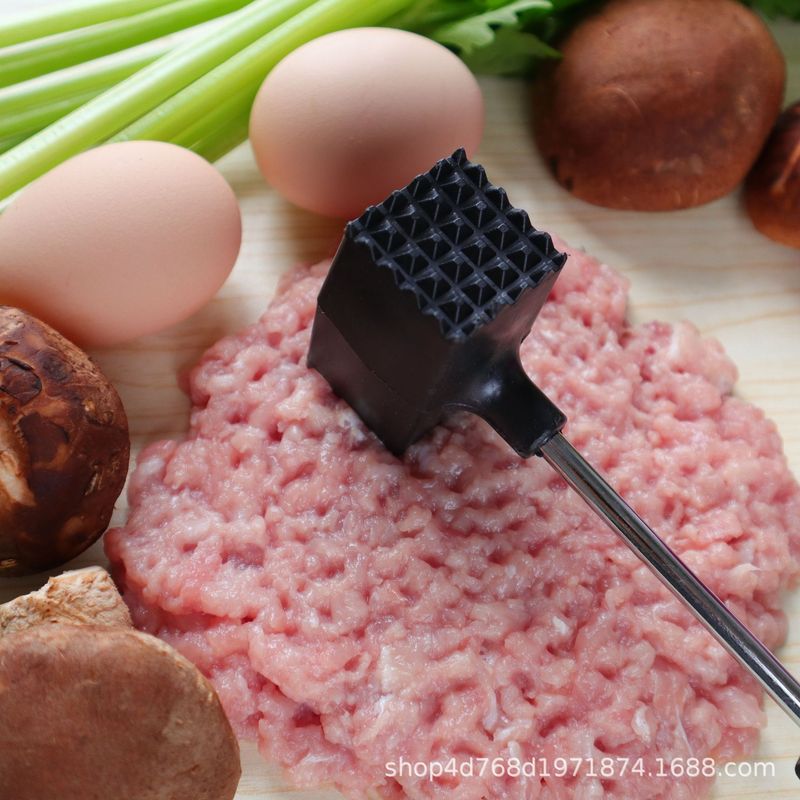 メーカー卸売キッチン両面肉ハンマー新キッチンガジェット肉ハンマー肉を緩めるステンレス鋼ステーキ肉ハンマー|undefined