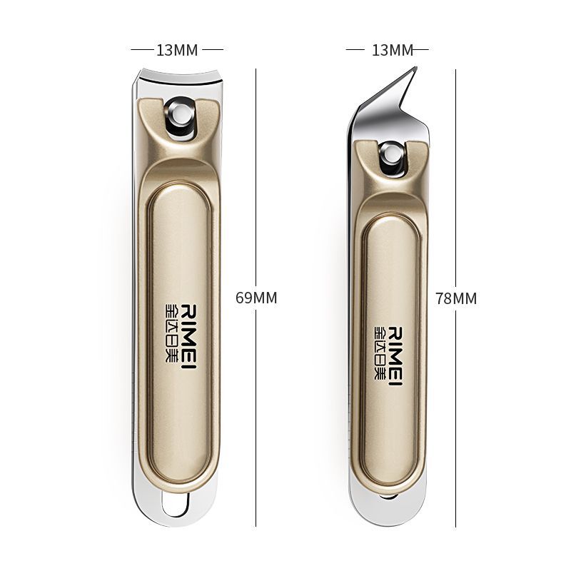 Cuchillo de uñas doméstico portátil a prueba de salpicaduras de piel muerta, tijeras de uñas individuales, Jinda, Rimei, pinzas de uñas oblicuas