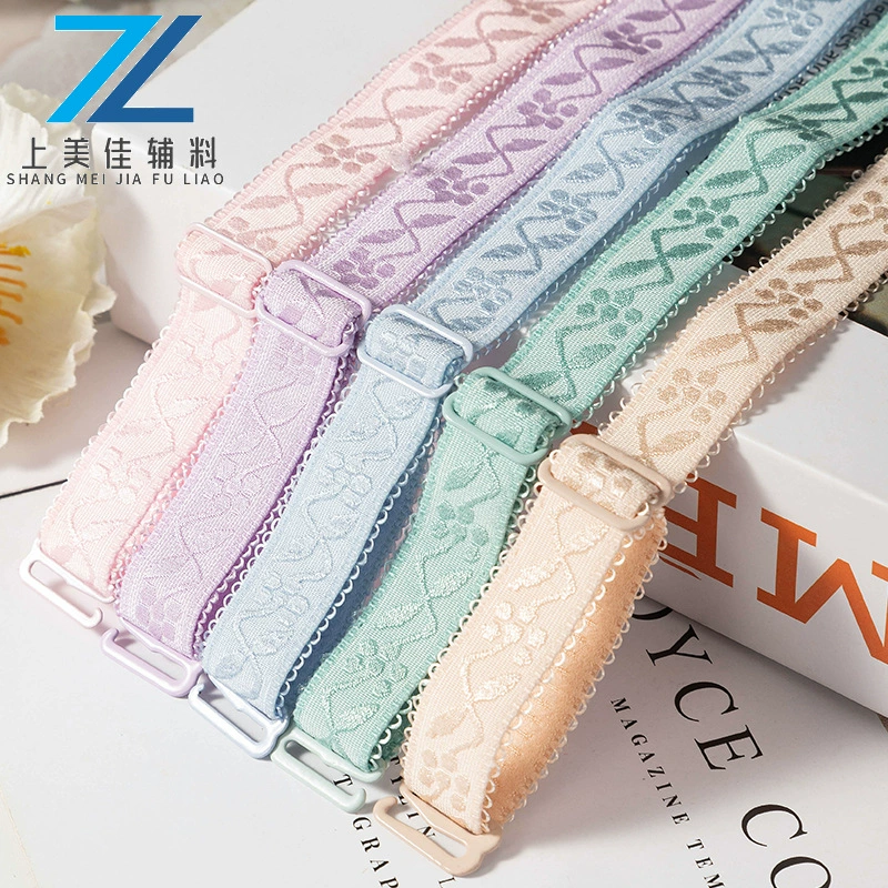 Жаккардовый плечевой ремень нижнее белье плечевой ремень женский без следов Сексуальный нескользящие застежки бюстгальтер аксессуары могут быть выставлены