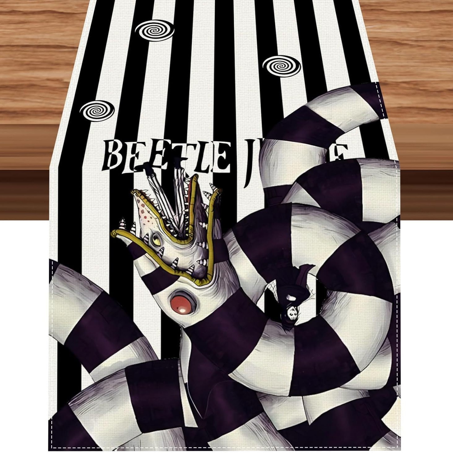 Transfronterizo 2024 Amazon nuevo Halloween Navidad terror lino tabla bandera tabla de comedor tabla bandera de té image 14