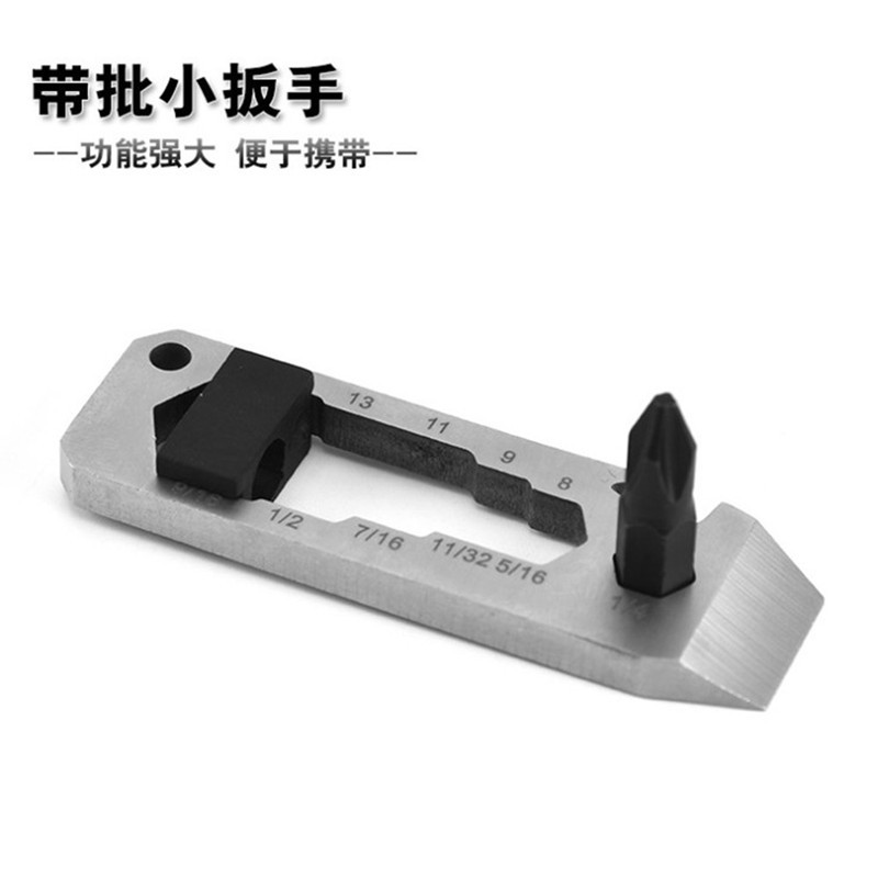 不锈钢户外多功能小工具 户外装备 野营用品 十字批扳手开瓶器