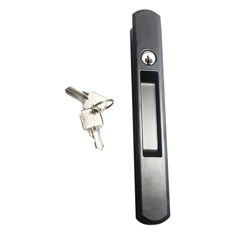 Cerradura de gancho de doble cara con llave 90 Puerta de aleación de aluminio y cerradura de gancho de ventana cerradura de barra de puerta corredera cerradura de cobre cerradura de gancho