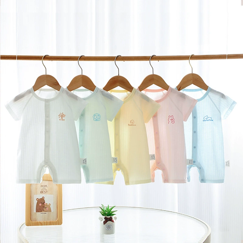 Детские комбинезоны из хлопка категории летняя тонкая одежда для новорожденных