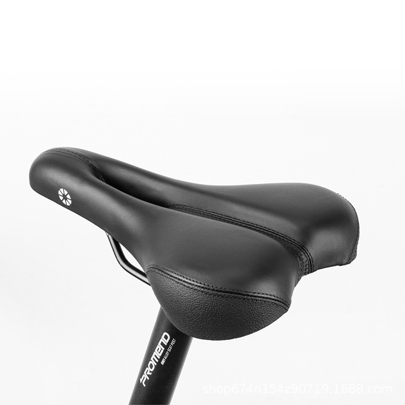 Cojín de la bicicleta plegable transpirable perforado comodidad memoria esponja imitación cuero cojín del asiento equipo de equitación