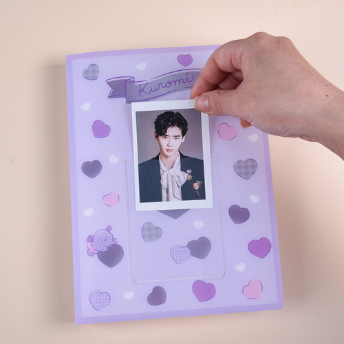 Sanrio Kurome Cinnamon Dog Cartoon Polaroid Photo Storage Album Star Chaser Idol Small Card Album Guka Photo Album