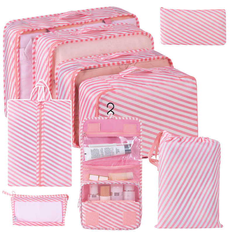 Bolsa de almacenamiento de viaje transfronterizo de ocho piezas Bolsa de almacenamiento de viaje de negocios Bolsa de almacenamiento de gran capacidad Bolsa de almacenamiento de viaje impermeable