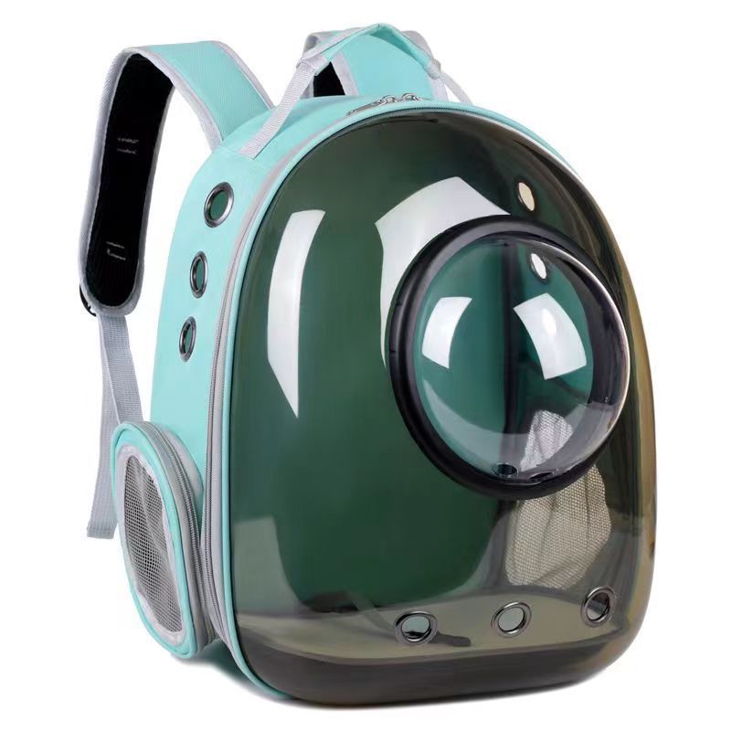 Nuevo panorama de la cápsula espacial de mascotas para gatos, bolsa de mascotas transparente portátil para gatos, mochila de caja para gatos