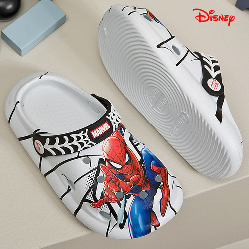 Disney Slippers Children's Croc Shoes Summer New Boys' Indoor Baotou Anti-Slip Children's Outdoor Beach Shoes