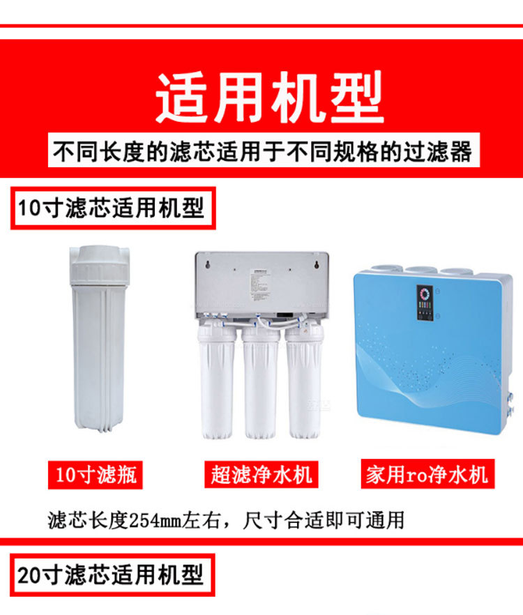 聚丙烯熔喷滤芯pp棉10寸20寸30寸40寸pp虑芯1_5&