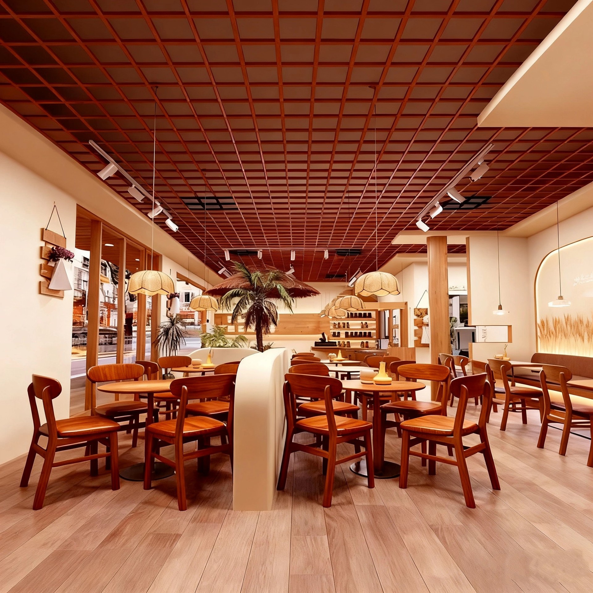 Silla de comedor de madera maciza moderna y simple, silla de respaldo comercial, restaurante, restaurante, mesa de comedor de madera, silla de mesa