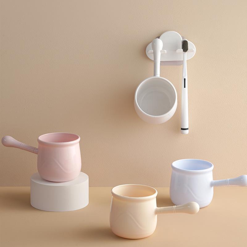 Creative Cloud Wash Cup Set New Wall Mounted Cepillo de dientes Cup Couple Grossed Anti-fall