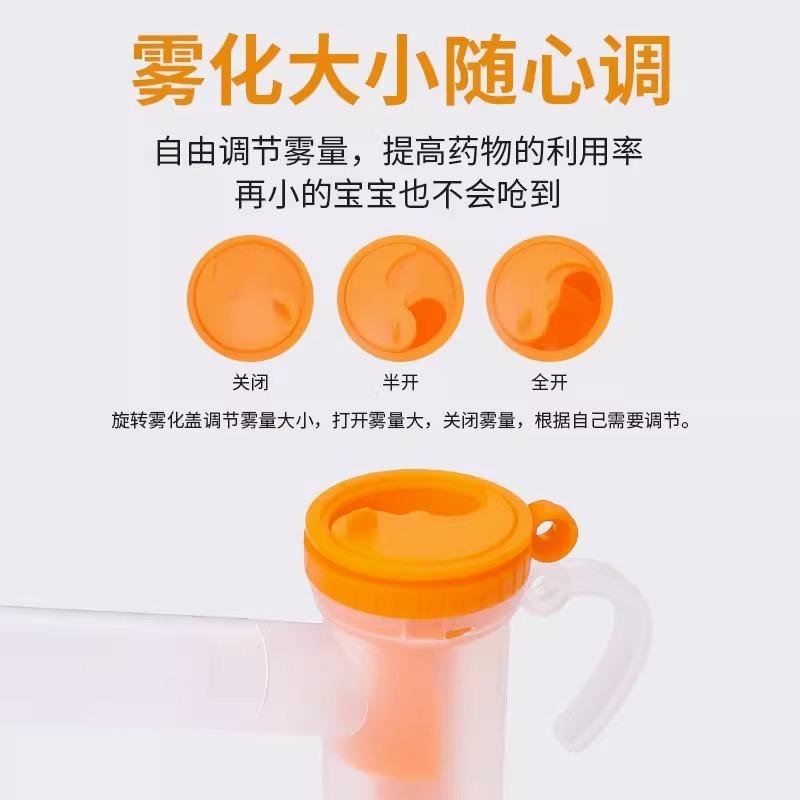 ユニバーサル医療使い捨て霧化マスク子供成人圧縮霧化器部品噛み口調整霧化カップ|undefined