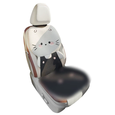 Car Rear Seat Cushion, Stereo Cute | Seat cushion, seat cover - three-dimensional-cute-cat-black-backrest
