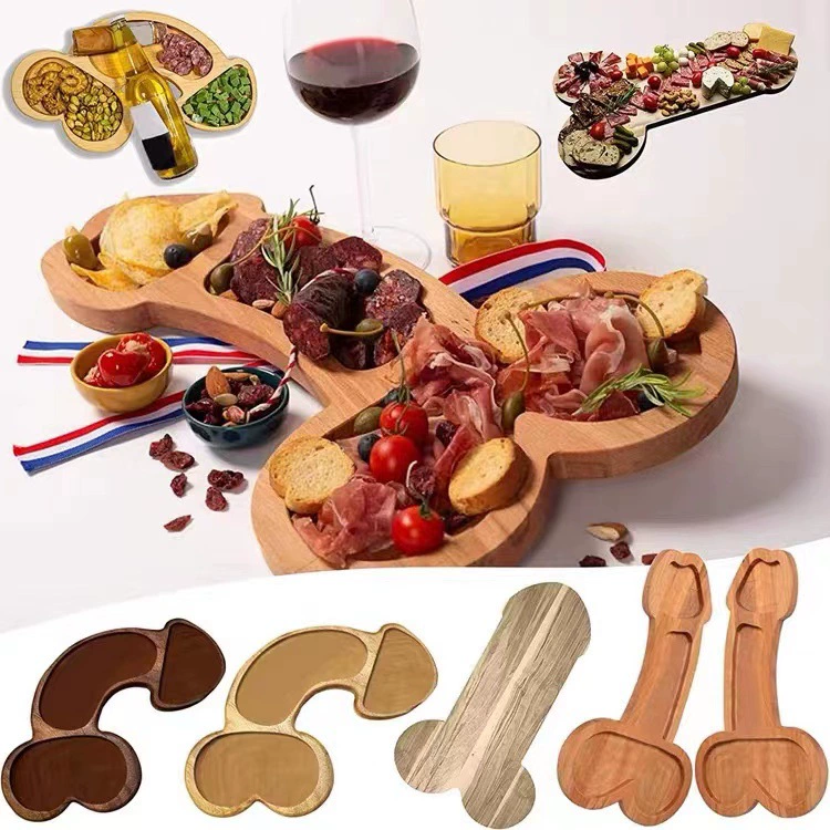 Подставка для вина/аперитива, деревянная овощная/закусочная доска, кухонный деревянный поднос, хозяйственная деревянная декоративная посуда