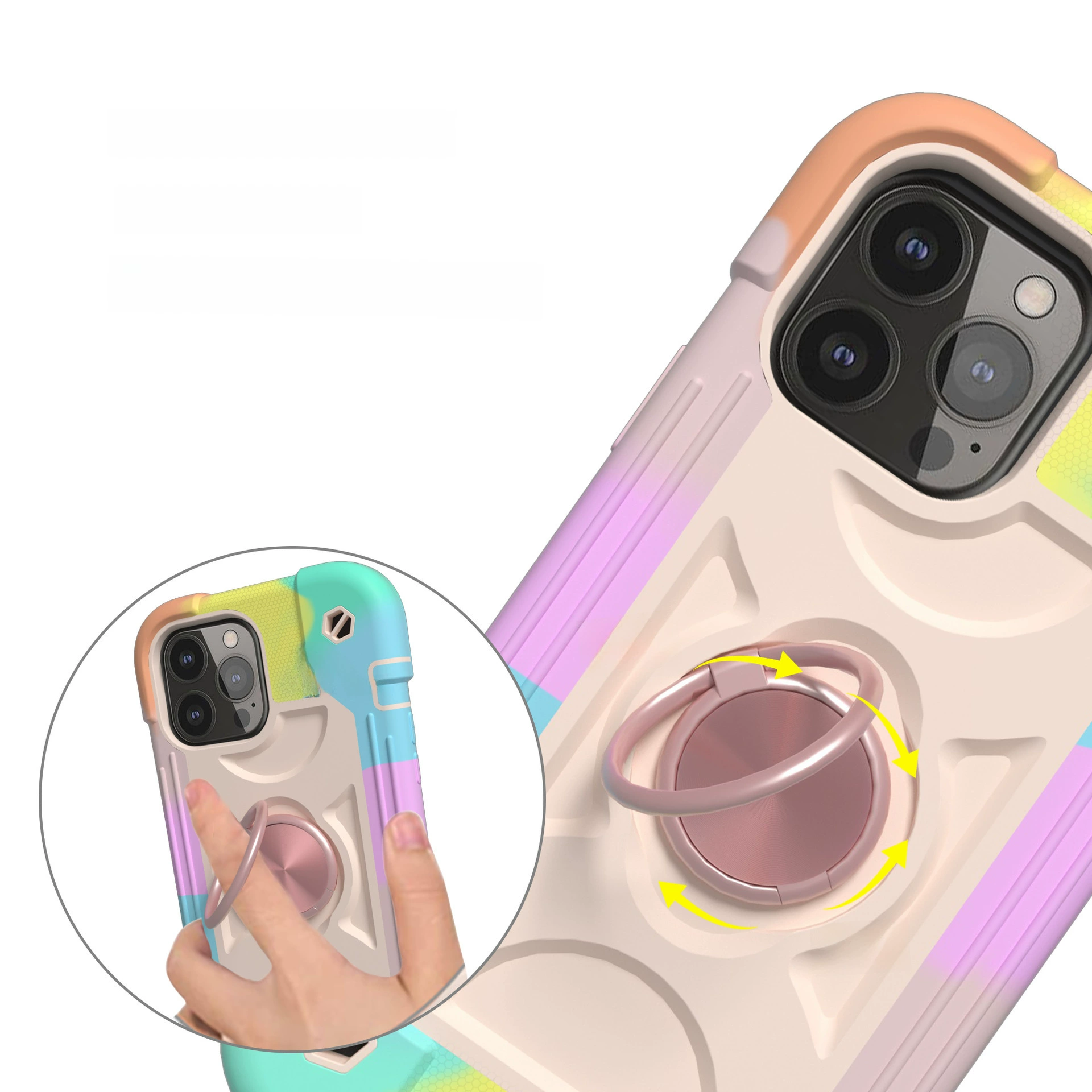 Яблоко, iPhone13, совместимый с iPhone13 Pro, чехол для телефона, защитная сумка, кольцо, трубка, воздушный мешок, 12 в 1, утолщение, защита осенью