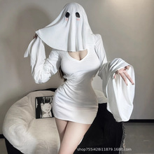 网红cos万圣节幽灵公主变装女装两穿性感修身圣诞两穿修身扮演