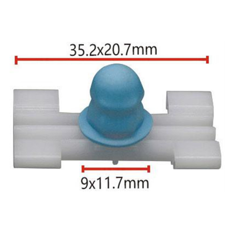 Adecuado para BMW accesorios del coche panel de la puerta hebilla Placa de guardia hebilla ceja rueda de plástico clip de nylon D288