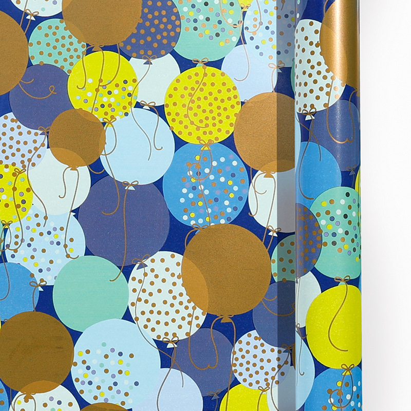 Transfronterizos para papel de papel de gran tamaño Happy Birthday Carton Wrapper Color Balloon Paper Gift Set Creativo