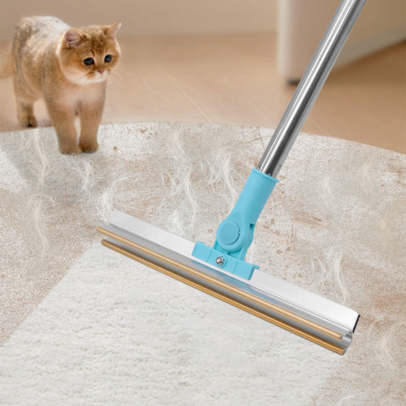 多機能ペットシェーバー、猫の毛取り用品、大型ロングポールカーペットクリーニングアーティファクト、猫毛ブラシ、毛取りブラシ|undefined
