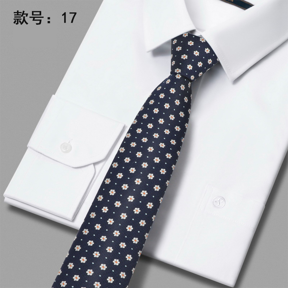 2023 nueva corbata de poliéster 6cm corbata casual de negocios de poliéster casual de negocios para hombres en stock al por mayor