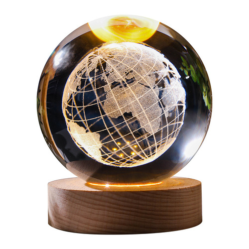 Cross-border creative crystal ball wholesale Valentine's Day gifts, ornaments, handicrafts, luminous night lights, birthday gifts for girls