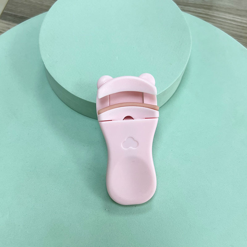 Rizador de pestañas de plástico parcial gran angular pequeño rizador de pestañas parcial de tipo prensa portátil curling combinación de conformación de larga duración