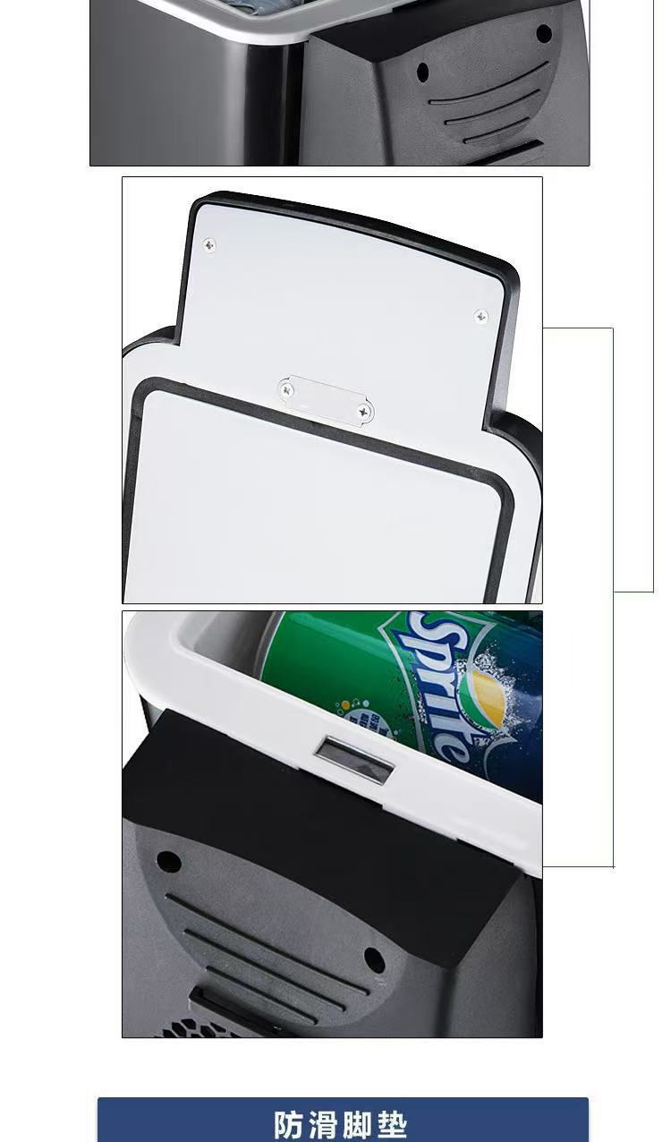 Car-Mounted Mini Refrigerator 6L/8L Portable Small Refrigerator Compact Micro Cooling and Heating Box Low Power Large Capacity