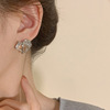 Crystal, small design advanced earrings, light luxury style, high-quality style