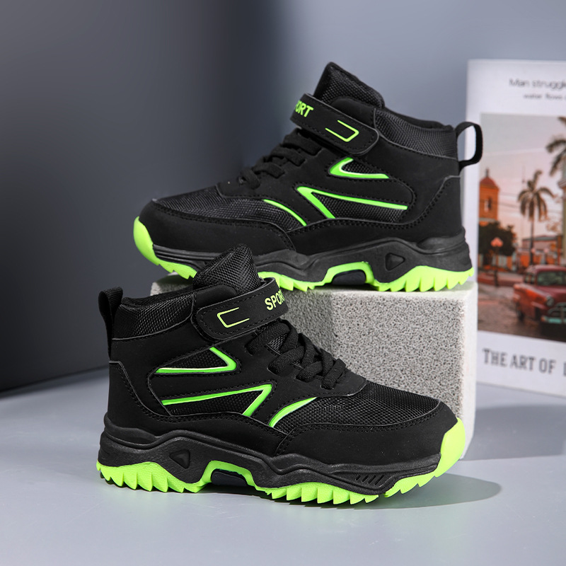 Wow, zapatos para niños, nuevos zapatos ensanchados, zapatos de senderismo al aire libre para niños de cabeza ancha, zapatos deportivos anticolisión, zapatos de punta grande para niños