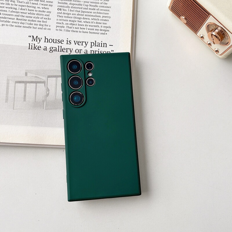 Suitable for Samsung S26 Ultra phone case, drop-proof liquid silicone S25 full-coverage protective case, S24+ simple design, S22 solid color, men's style Suitable for Samsung S26 Ultra phone case, drop-proof liquid silicone S25 full-coverage protective case, S24+ simple design, S22 solid color, men's style