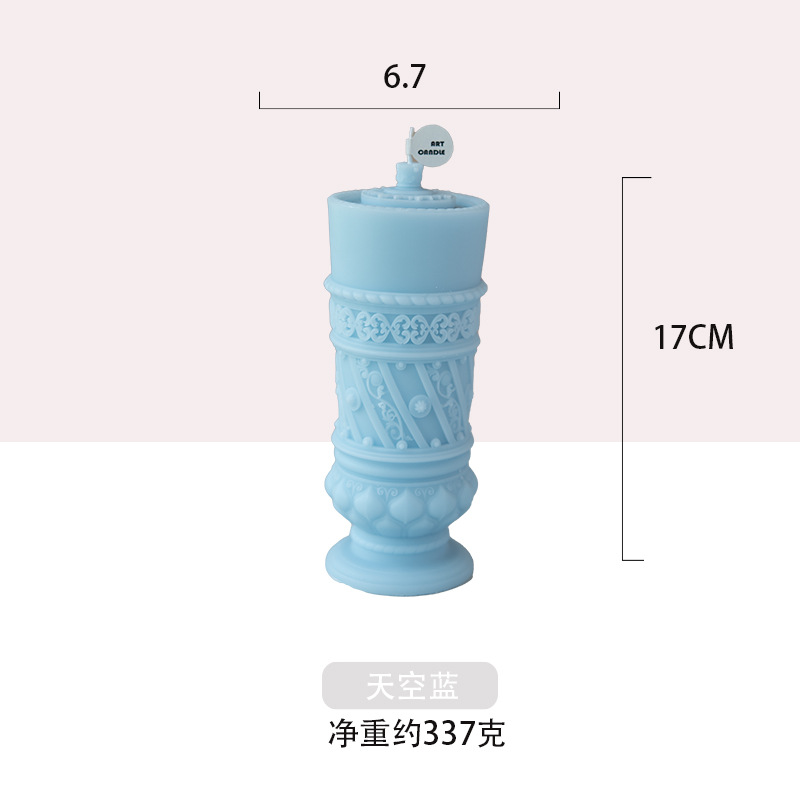 Explosiones hechas a mano columna romana adornos vela de mano regalo de boda al por mayor regalos creativos decoración de banquete