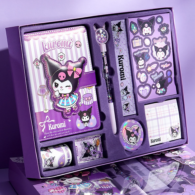 Sanrio Notebook Set Kuromi Melody Notebook Gift Box for Kidsren, Girls, Primary School Students, Gifts, Toys for Women Sanrio Notebook Set Kuromi Melody Notebook Gift Box for Kidsren, Girls, Primary School Students, Gifts, Toys for Women