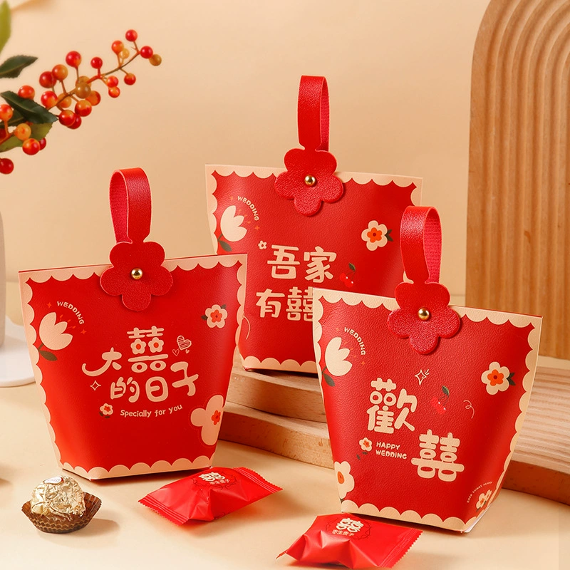 Подарочная коробка для свадебных конфет 2025, маленькая ручная подарочная коробочка, пустая упаковка, стиль «легкая роскошь»