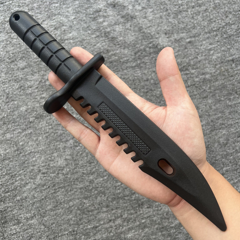 Foreign Trade High-Strength Plastic Dagger Knife Short Sword Martial Arts Training Fighting Props Weapons Children's Toys