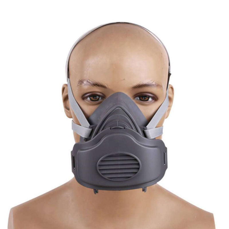 工业防尘面罩3200颗粒过滤口罩电焊打磨秋冬保暖工地呼吸面罩可更