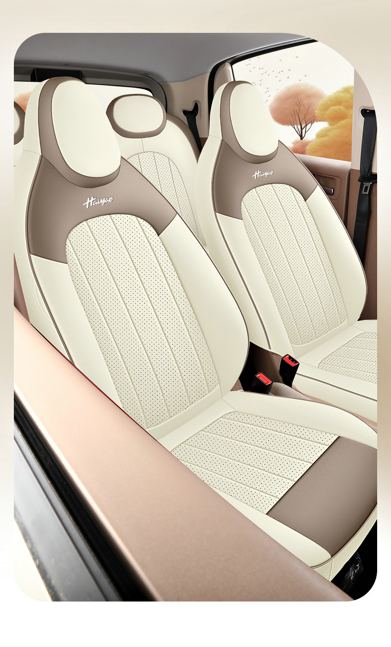 2025 four-generation Wuling Hongguang mini special car seat cover four-door fully enclosed cartoon leather seat cover