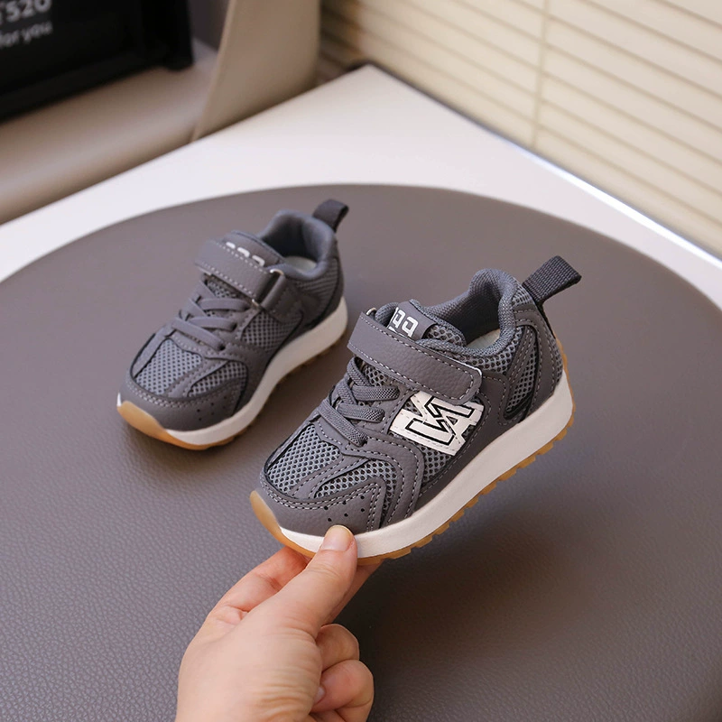 Детские дышащие кроссовки из сетки, спортивная обувь, осень 2025, мягкая подошва, модные кроссовки для бега