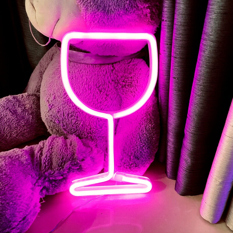 Wine Glass Led Neon Lights Cross-Border E-Commerce Supply Home Wall Decoration Led Lights Holiday Party Decoration Christmas Wine Glass Led Neon Lights Cross-Border E-Commerce Supply Home Wall Decoration Led Lights Holiday Party Decoration Christmas