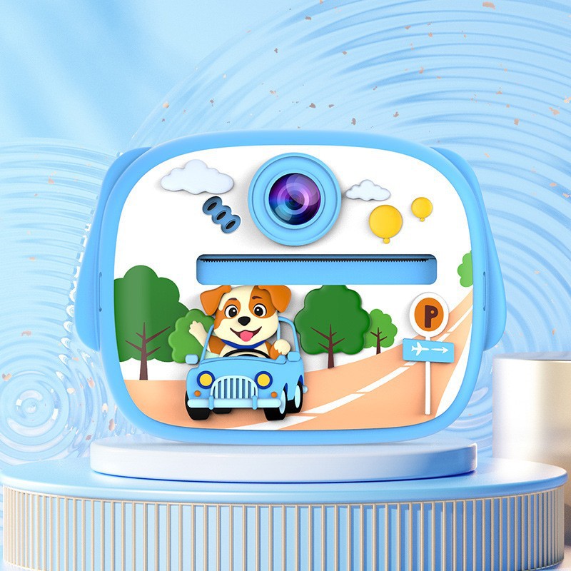 Nueva cámara de impresión Cámara digital para niños Polaroid lindo juguete de dibujos animados mini cámara de impresión HD