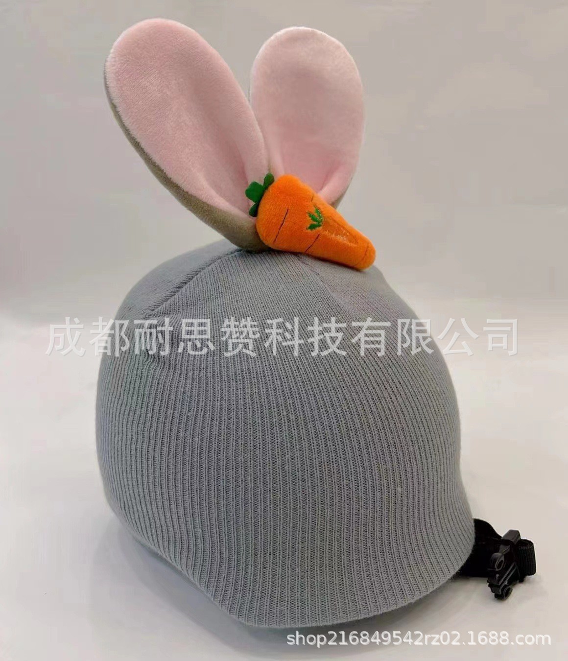 Cubierta de casco de esquí de dibujos animados lindo personalidad cálida placa única cubierta de casco de doble placa bicicleta muñeca cubierta decorativa a prueba de viento