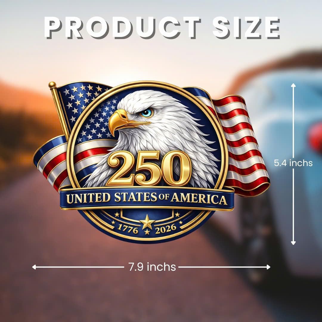 Amazon America 250th Anniversary Auto Stickers Patriotic American Vinyl Bumper Stickers