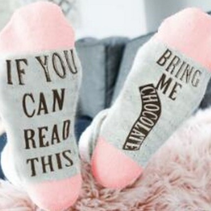 if you can read this bring me chocolate dispensing socks AliExpress Amazon