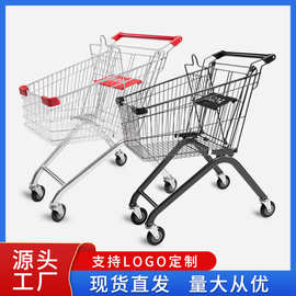 超市手推车理货车商场购物车仓库工厂家用便利店买菜车儿童小推车
