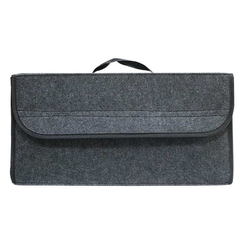 Caja de almacenamiento de coche bolsa de almacenamiento maletero caja de almacenamiento de coche fieltro bolsa de almacenamiento de coche plegable