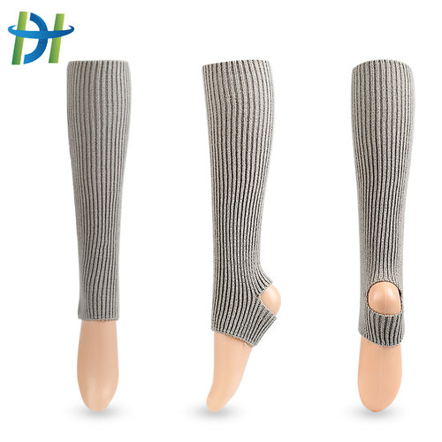New adult and children Latin dance protective leg covers woolen knitted ballet leg warmers yoga foot warm socks