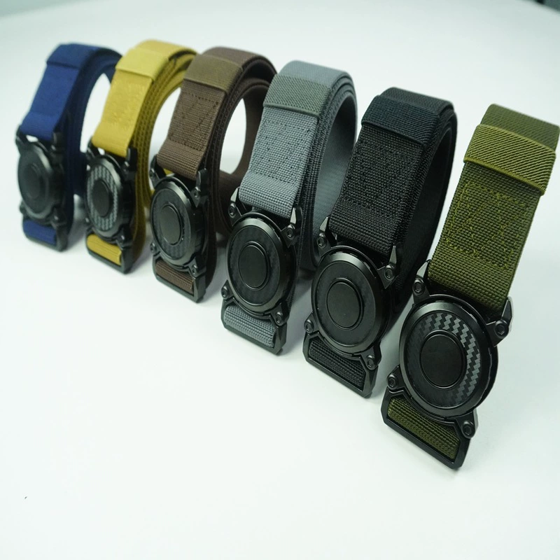 Популярный тактический мужской эластичный пояс с быстросъемной пряжкой от Amazon для рабочей одежды, тренировок на открытом воздухе и универсального использования.