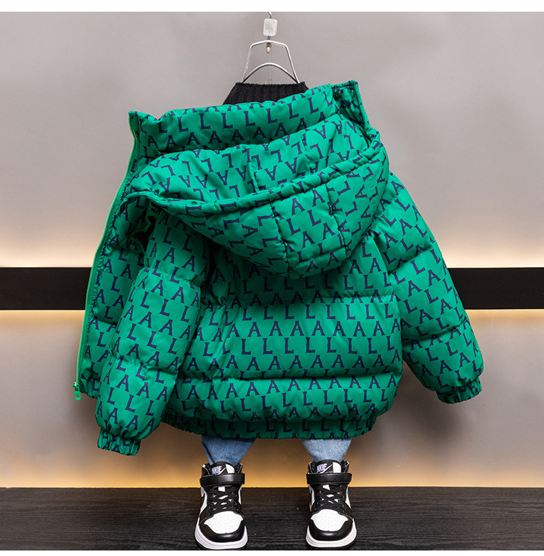 Boys' Winter Thickened 2023 New Baby with Clip and Foreign Style Children's Down Cotton Coat_voghion.com