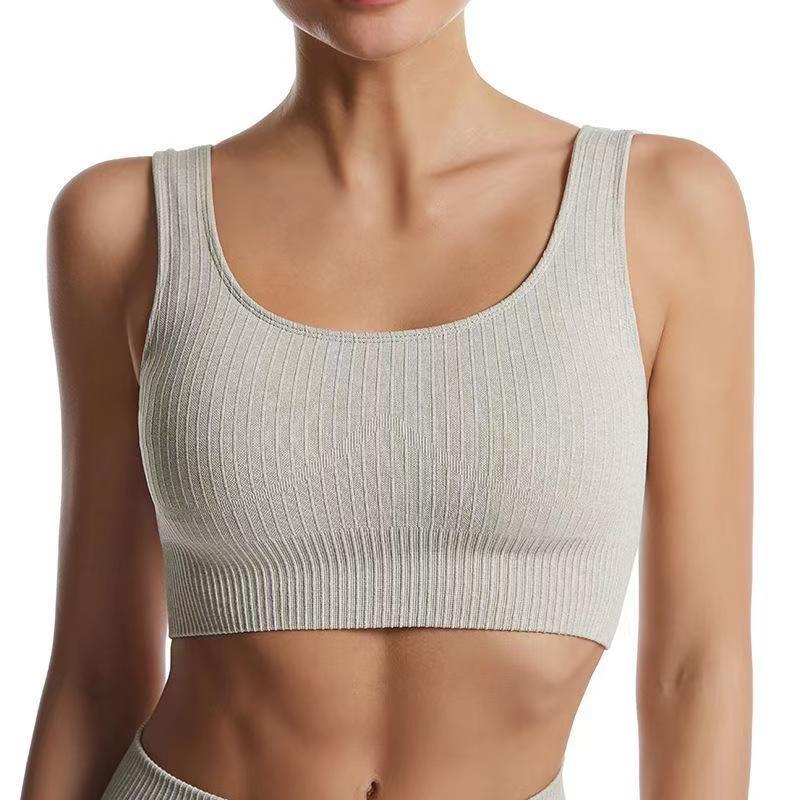 Europa y los Estados Unidos a punto transfronterizo de gran tamaño sujetador antichoque fitness chaleco de poliestireno bra ancho cinturón de hombro ropa de yoga